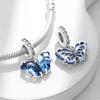 New Inoriginal Copper Variegated Exquisite Butterfly Series Charm Fit Bracelet Necklace Diy Women Jewelry Gift