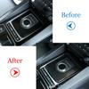 ABS Carbon Fiber Car Central Console Gear Shift Frame Cover Trim Carbon Fiber For Jaguar F-Pace X761 XE X760 XF X260 Accessories
