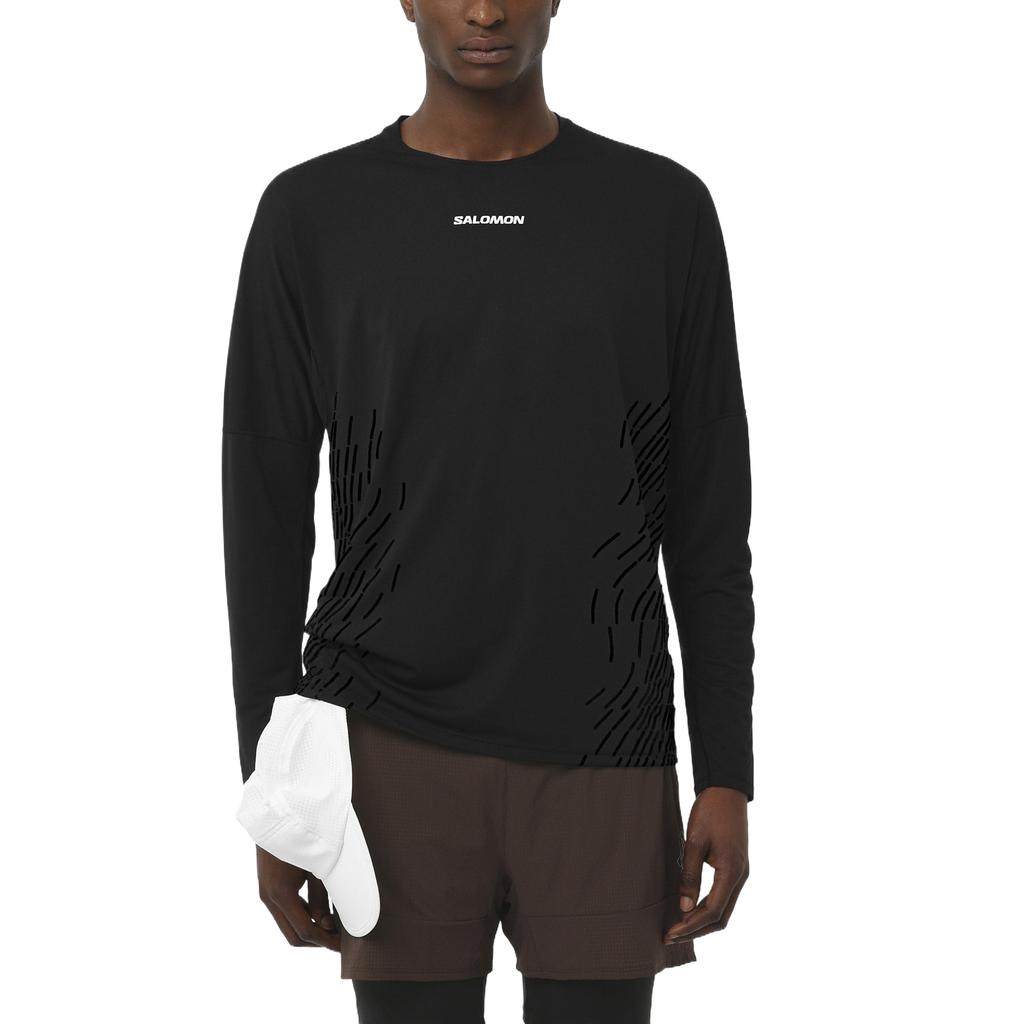 Salomon Sense Aero Graphic Seamless Stretch Minimalist Skin-Friendly Long Sleeve T-Shirt Men Tops LC2697300