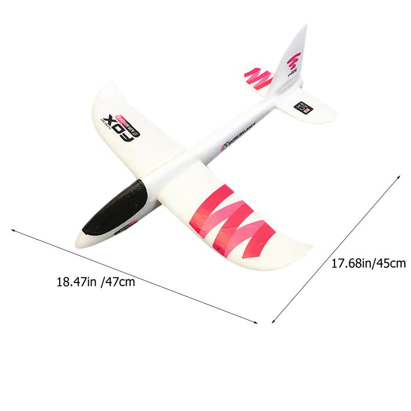 99/48cm Hand Throwing Aircraft Toy Airplane Foam Hand Airplane Children'S Plane Glider Outdoor Sports Flying Toy Sticker Model