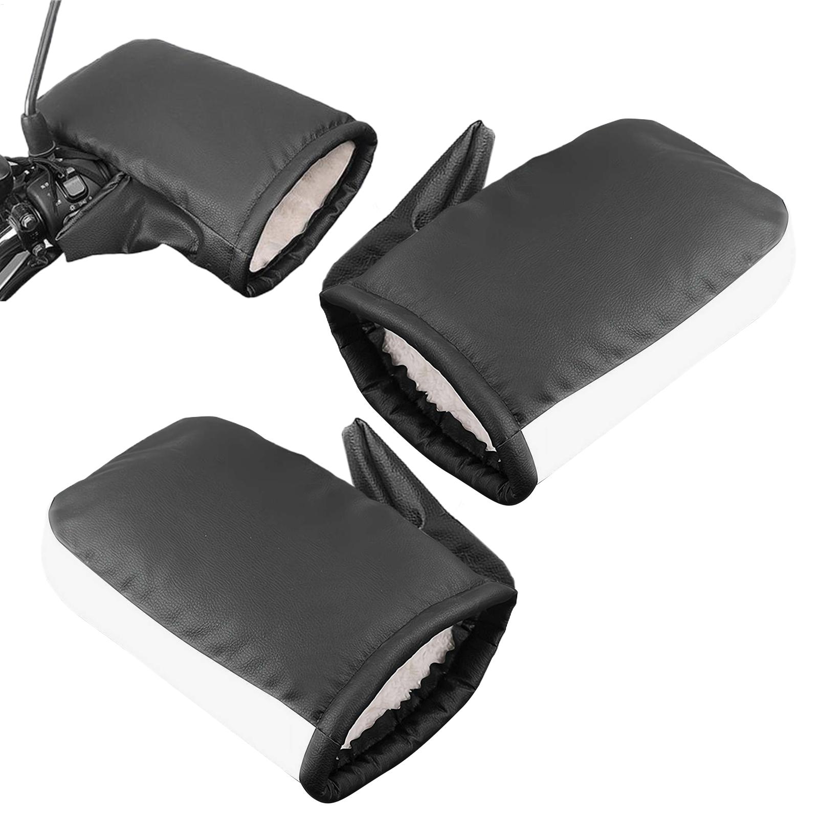 Motorcycle Handlebar Mitts Waterproof Comfortable Reflective Winter ATV Muffs Thermal Handlebar Gloves For Men Women Winter Cold China Mainland