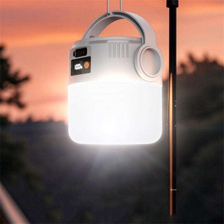 Solar-Powered Charging Lamp Outdoor Camping Light Tent Emergency Light Multi-Functional Durable Home Light