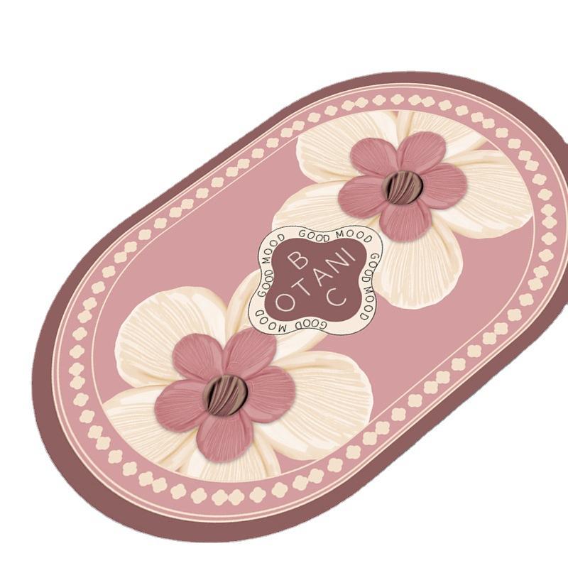 Eingangstürmatte, minimalistischer Stil, Haushaltstürmatte, Teppich, Badezimmer, Schlafzimmer, rutschfest, langlebig, saugfähiger Teppich