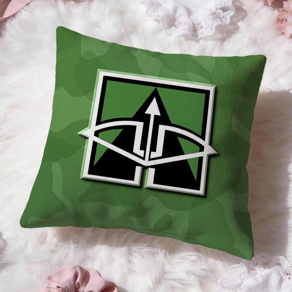 Tom Clancy Rainbow Six Siege Cushion Cover Premium Comfort Reversible Pillow Cove -Two in One Design for Any Room & Car Interior
