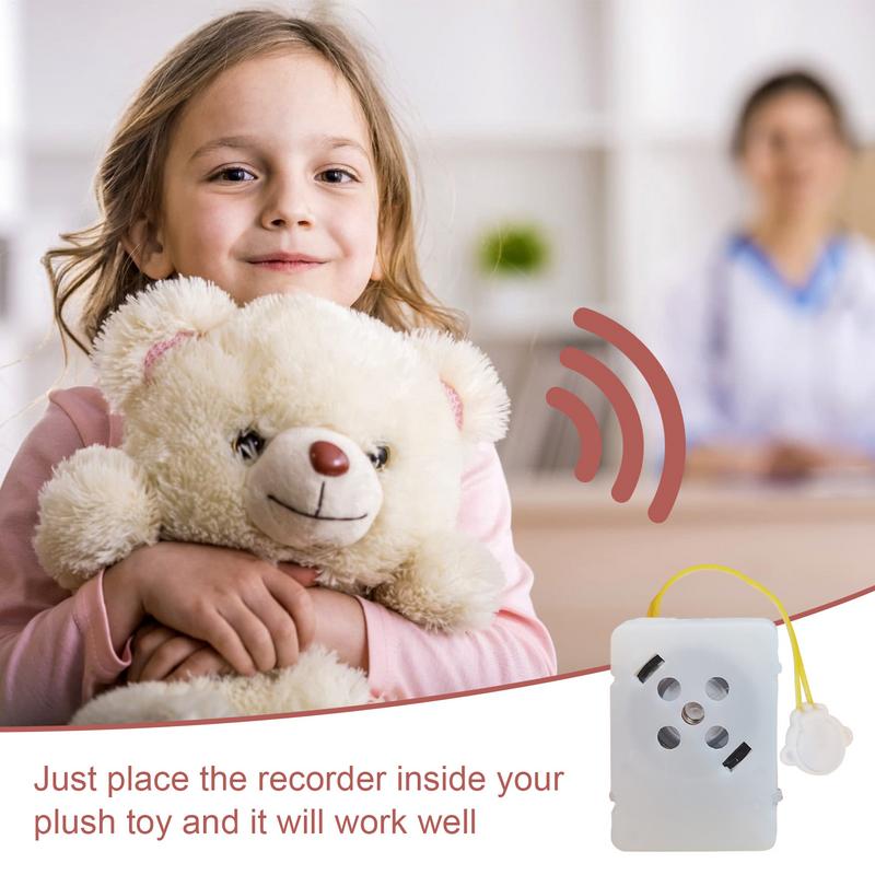 1pcs Stuffed Animal Sound Recorder Button Sound Box Toys Recording Device Plush Toy Custom Messages Recorder Voice Box