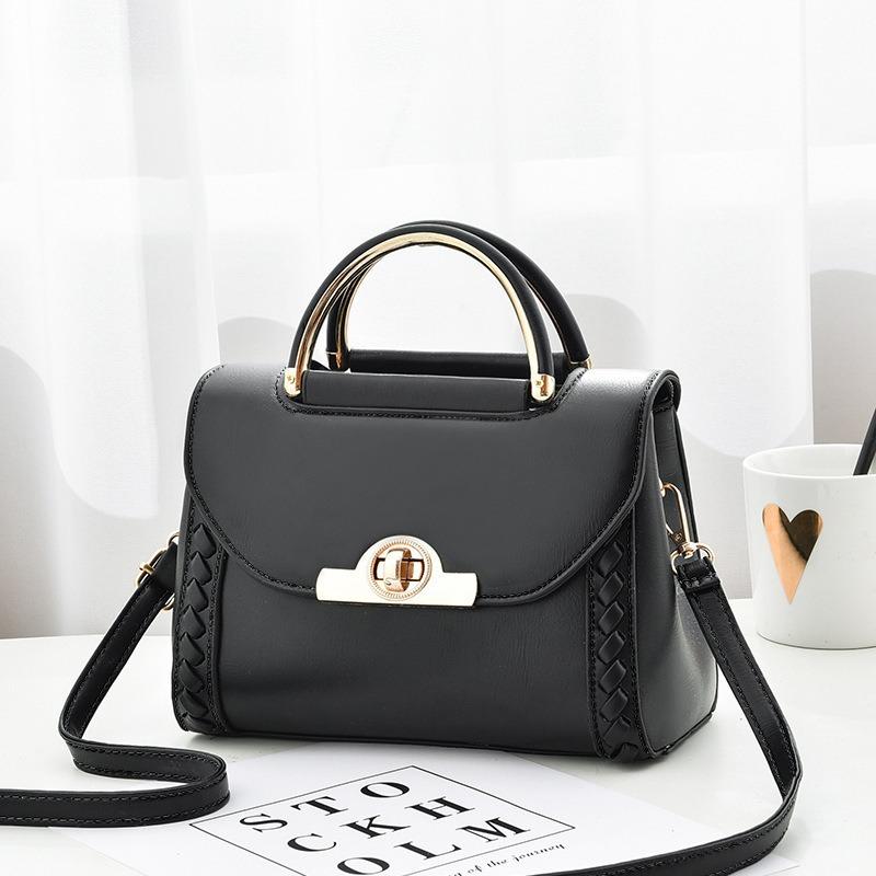[Send Women's Bags On Behalf of Others] Woven Handbags, New Fashionable Lock Small Square Bags, Single Shoulder Messenger Bags On Behalf of Others