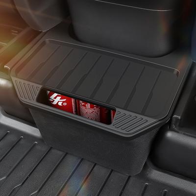 For Tesla Model Y 3 2022 2023 TPE Rear Center Console Storage Box Car Console Organzier Tray Case Trash Can Car