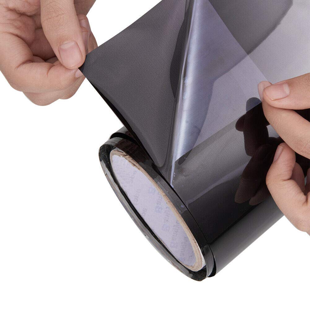 Car Tint Film Top Front Windshield Foil Gradient 20X150cm(Black)