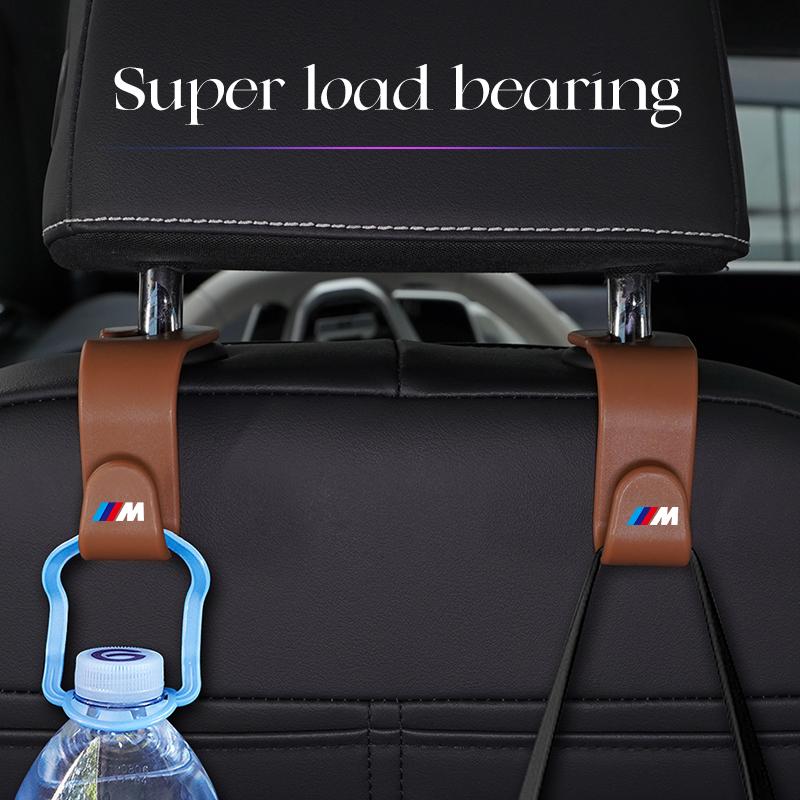 For BMW M M3 M5 E36 E39 E46 E60 E90 E91 F40 G20 G70 G30 Car Headrest Hook Seat Back Hooks for Bags Clothes Organize Accessories Bzdf48