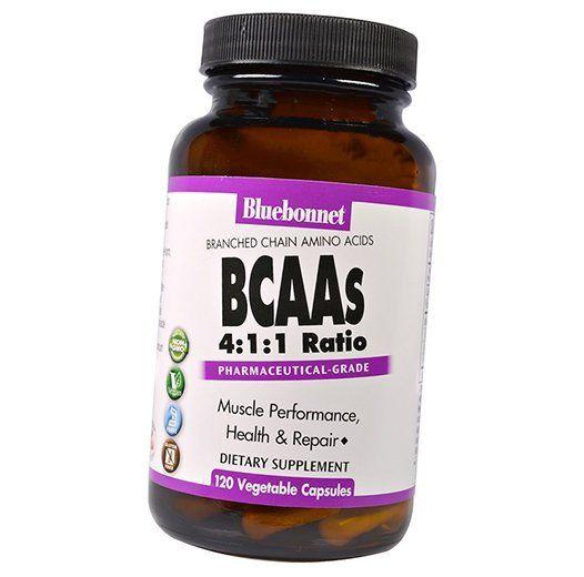

BCAA для м язової маси, BCAAs 4:1:1, Bluebonnet Nutrition 120вегкапс (28393001) 120vcaps