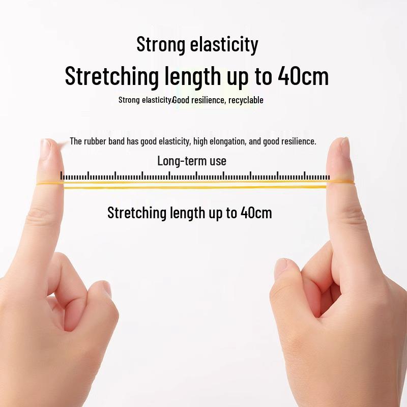 High-Temperature Resistant Yellow Rubber Band, Industrial-Grade, High Elasticity, Durable, Disposable, Ideal for Perming.