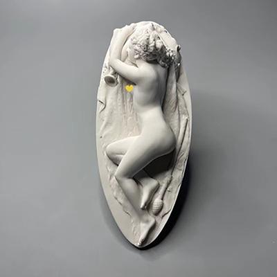 Nordisk INS Vintage Romersk Naken Skulptur, Aromaterapi Gips, Bursdag, Konfirmasjonsgave, Senior Liten Borddekorasjon