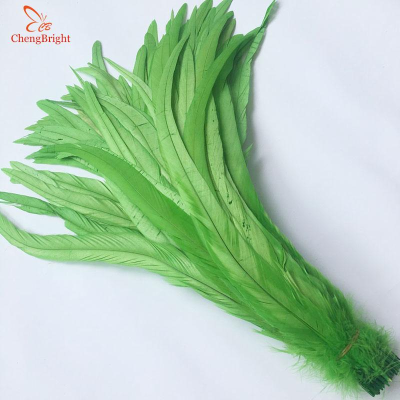 Chengbright Whole 100pcs 30-35cm Natural Rooster Tail Feathers For Decoration Craft Feather Christma Diy Pheasant Feather