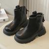 Children Boots Autumn  Kids Short Boot Zipper Girls Boys Comfortable Non Slip Outdoor Ankle Boots Princess Shoes Size 26-36