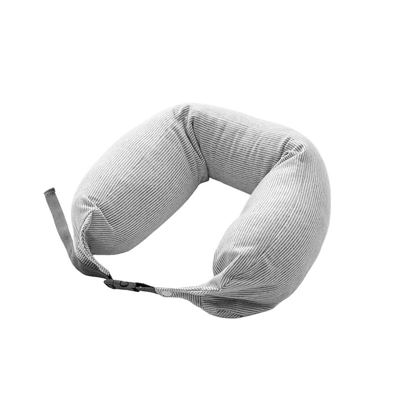 1 buc pernă de protecție a gâtului în formă de U mașină aeronave tetieră pernă de particule din spumă pernă de călătorie multifuncțională din bumbac