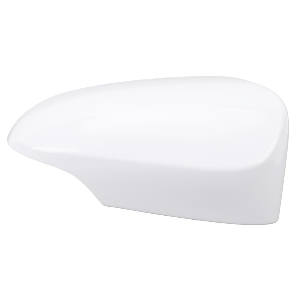 Rearview Door Mirror Cover Shockproof Exterior Side Wing Mirror Cap White for Vehicle with Turn Signal Light Right