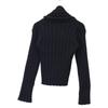 Chanel Black 99A P14413V00672 Mid-gauge Rib Knit Tops 38 blackUsed