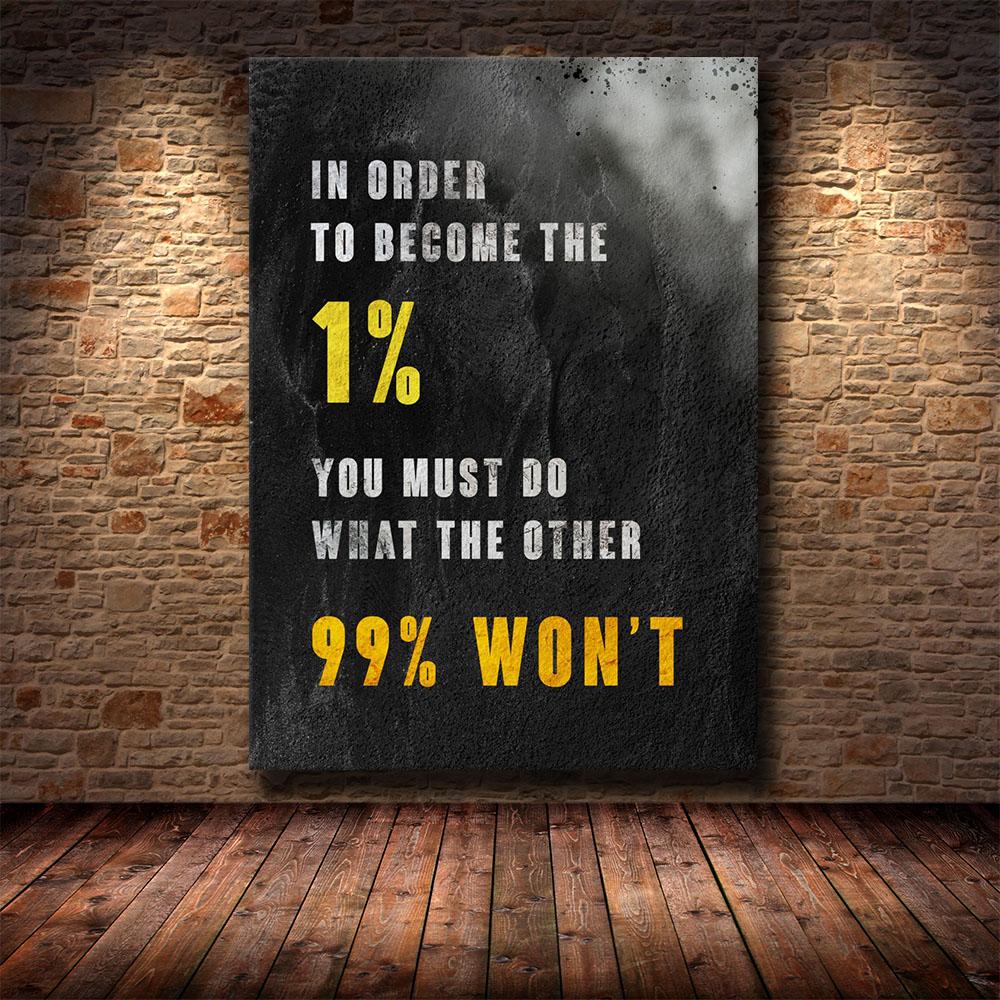 Inspiring Letter Motivational Quote Art Posters and Prints On Canvas Painting Nature Wall Art Picture for Office Gym Home Decor