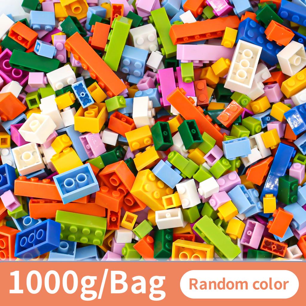 1000 Pieces Color boxDlY Creative Building Blocks Bulk Sets City Classic Bricks AssemblyBringuedos Educational Toys for Children