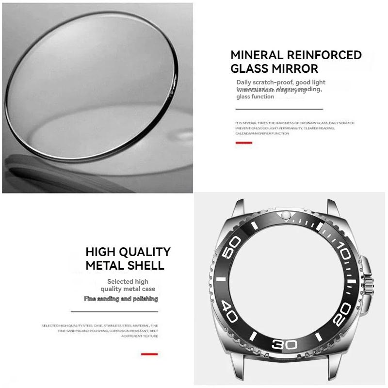 Men's Fully Automatic Mechanical Watches Calendar Stainless Steel Fashion Men's Night Light Waterproof Watch