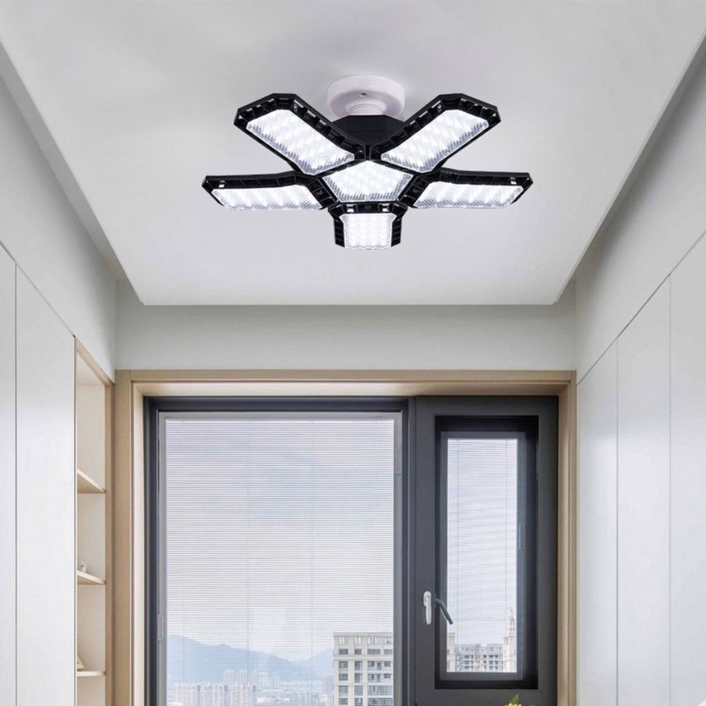 New Super Bright Garage Light Adjustable Panels Screw-In Ceiling Lights Energy Saving E27 Screw Socket Shop Lamp Illumination