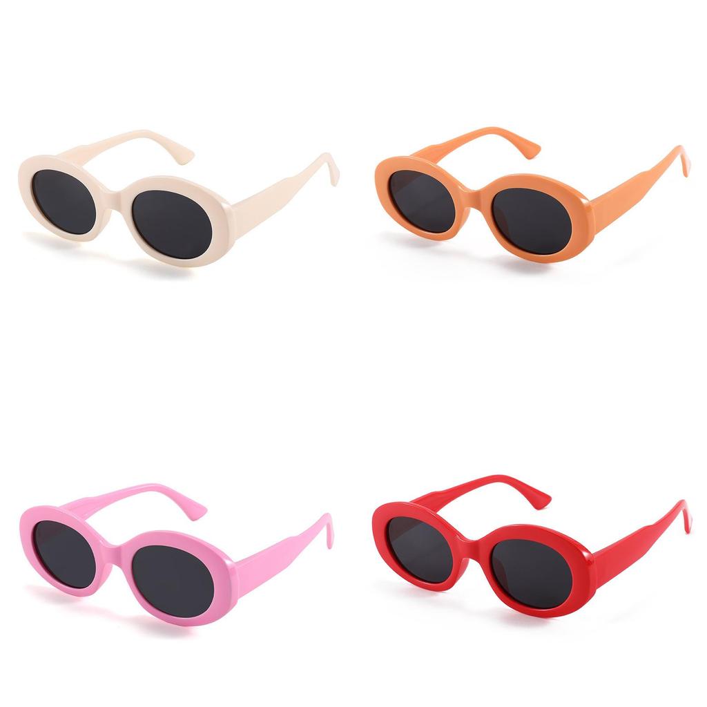 Stylish Polarized Childrens Sunglasses Oval Frame Summer Outdoor Uv Protection