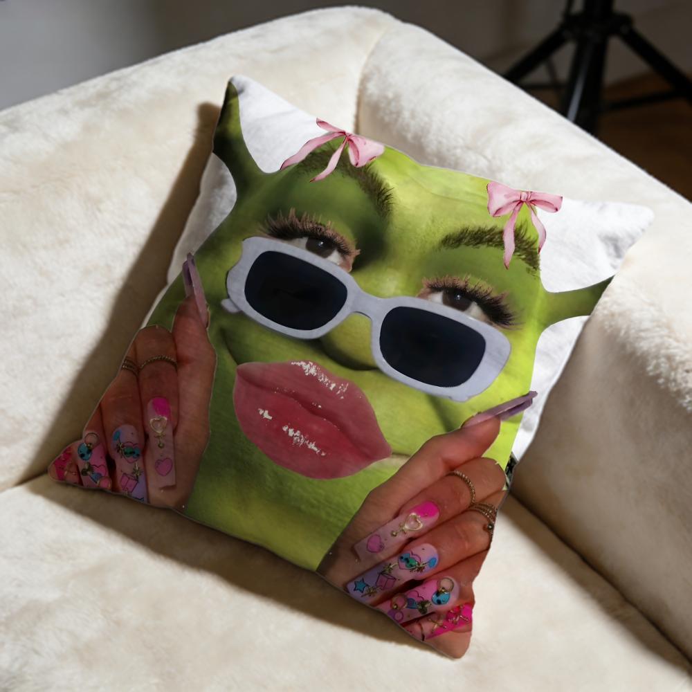 Hot SShreking Cushion Cover Soft Decorative Pillow Case Suitable for Bedroom Sofa Car Travel Use