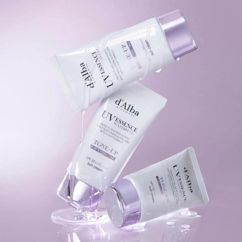 d'Alba Waterful Tone Up Krem Przeciwsłoneczny Fioletowy 50ml Zestaw Duo