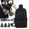 Unisex-Brusttasche, einfache Aufbewahrungstasche, leicht, für Reisen, kleiner Rucksack, Umhängetasche, modisch, lässig, einzelne Schultertaschen