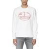 DIESEL Sweatshirts Men's White Crew Neck Moderate Regular A064940HAYT-WH
