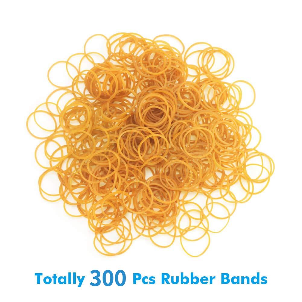 100/300/1000PCS Natural Rubber Bands 38mm Diameter Rubber Fasteners For Documents Files Cash Notes Office Desk Binding Supplies