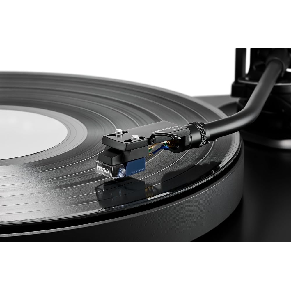 Audio-Technica AT-VM520xEB/H VM-type Stereo Cartridge, AEX 2026 Award Winner, with Headshell, AT-LT10 Stylus, Bonded Elliptical Needle, Aluminum Pipe 