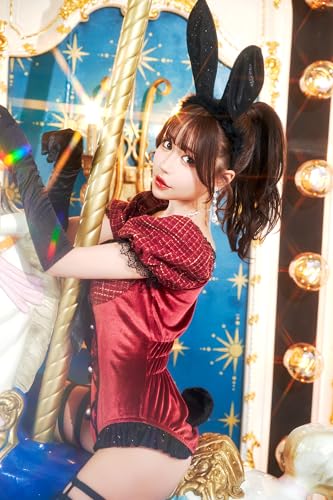 Clearstone Luxterra Cosplay Halloween Rouge Bunny Costume, Women's, Red