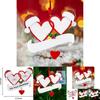 Delightful Double Heart Resin Christmas Tree Decorations For Festive Holiday Cheer