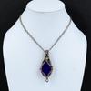 Faceted Blue Sapphire Copper Pendant Wire Wrapped Pendant Genuine Gemstone Jewelry Handmade Pendant Copper Jewelry For Gift Healing Stone