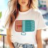 Sardine Printed Cartoon Women's Short Sleeve T-Shirt Summer O-Neck Top 90's Casual Regular Fashion Style New Harajuku T-Shirt