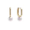 Aunt White Gold Beaded Earrings for Women