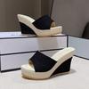 Fashion Women Sandals 2024 Summer New Outdoor Beach Sandals Comfortable Hot Shallow Wedges Shoes for Women Designer Casual Sandals