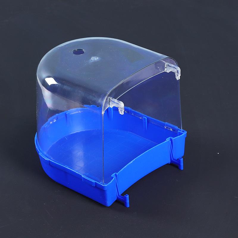 Grande Boîte de Bain Transparente pour Perruches Ondulées, Calopsittes, Inséparables, Perruches - Jouets et Fournitures pour Petits Oiseaux.