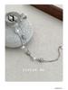 Cuiyan S925 Silver Double-Layer Star Bracelet with Imitation Pearls - Light Luxury Korean Style for Women
