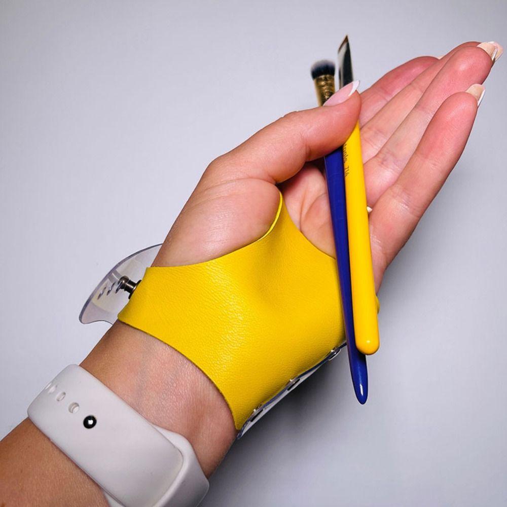 Functional Design Professional Makeup Artist Gloves PVC Makeup Color Palette Makeup Tools