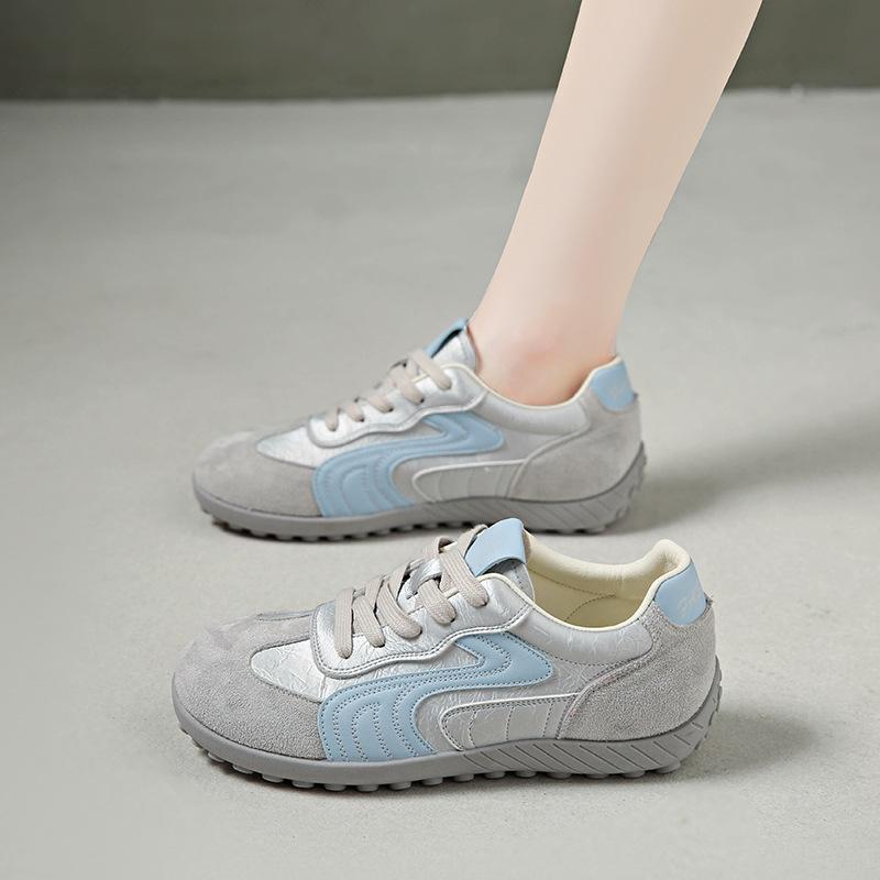 Forrest Gump shoes Korean version lace-up casual soft sole comfortable and lightweight thick sole 2025 new versatile fashion women's casual shoes