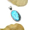 Turquoise Gemstone Pendant: 925 Sterling Silver Handmade Pendant Necklace Jewelry