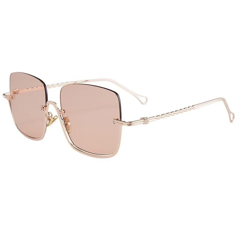 European American Style Outdoor Sunglasses Semi-rimless UV Protection Sun Glasses Women Fashion Trendy Men Sun Glass
