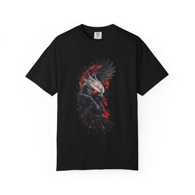 Copy of Dark Eagle Skull Graphic T-shirt | Gothic Raven Illustration