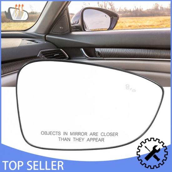 For 2018-2022 2021 Honda Accord Right Side Mirror Glass with Heated & Blind Spot