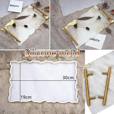 Silicone Mold For Resin Large Rectangle Tea Plate Coaster DIY Epoxy UV Resin Molds For Home Decoration Craft Making Art Supplies