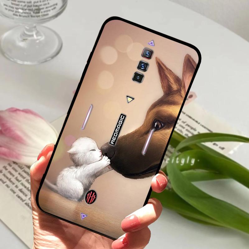 For ZTE Nubia Red Magic 6 Case Shockproof Soft TPU Silicone Phone Cover For ZTE Nubia Red Magic 6S Pro Capa Cartoon RedMagic 6
