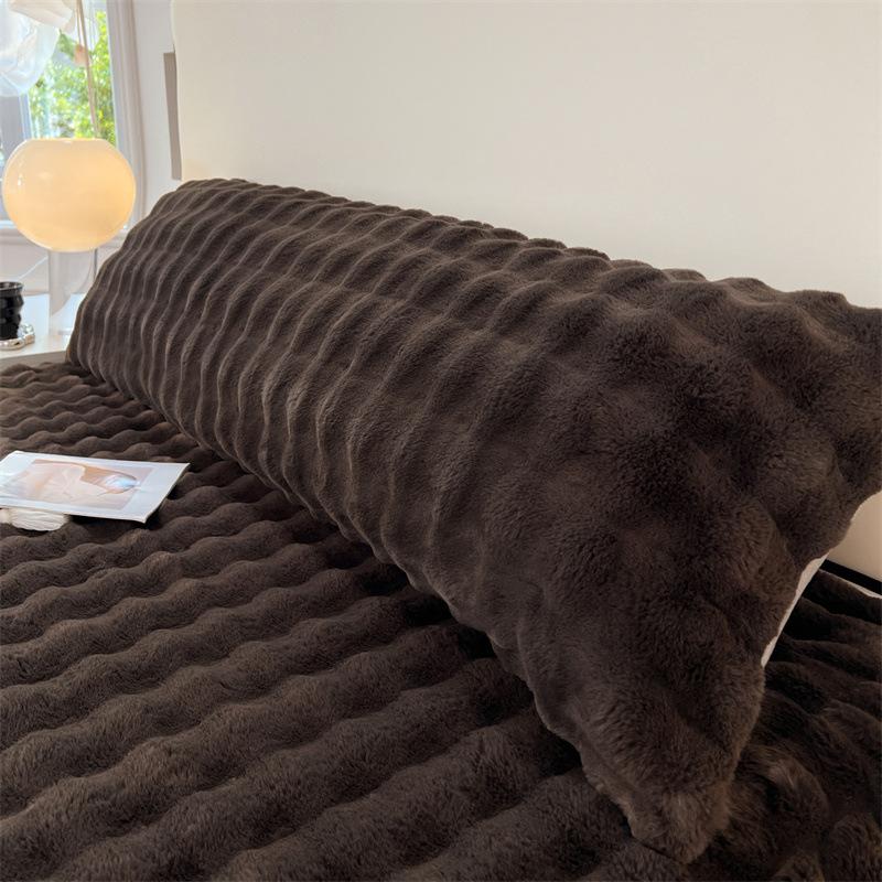 

Зимняя пушистая плюшевая наволочка 50/120/150/180 см длинная наволочка для влюбленных парочек наволочка из искусственного меха домашний декор 50x50cm