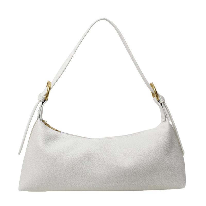 

Ретро нишевая дизайнерская сумка женская осень-зима 2025 новая модная модная сумка на плечо подмышку текстура мягкой кожи сумка-мессенджер белый